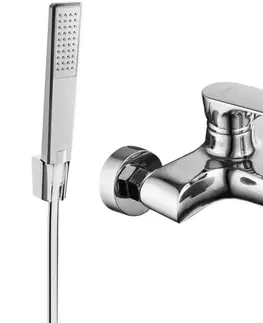 Kúpeľňové batérie MEXEN/S - Axel R72 vaňová batéria s príslušenstvom, chróm 7383R72-00
