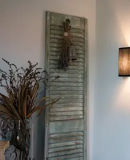 Nástenné osvetlenie Rustikálna nástenná lampa čierna - Vete