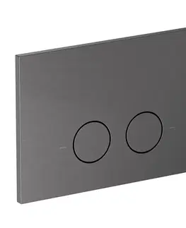 Záchody OMNIRES - STEEL-R45 splachovacie tlačidlo z nerezovej ocele, brúsený antracit ST45PS1AT