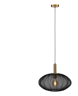 Svietidlá Lucide 03447/52/30 - Luster na lanku CORINA 1xE27/40W/230V pr. 50 cm čierna 03447/52/30