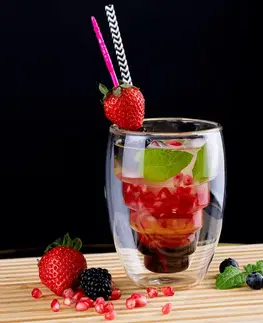 Poháre KONDELA Hotcold Typ 17 termo pohár (2 ks) 250 ml priehľadná