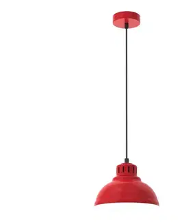 Svietidlá  Luster na lanku SVEN 1xE27/15W/230V červená 9224