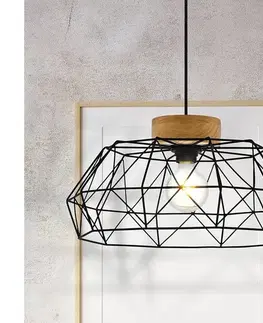 Svietidlá Eglo 44089 - Závesné svietidlo na lanku PADSTOW 1xE27/60W/230V 44089
