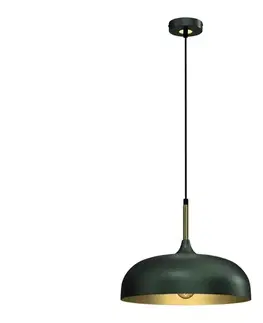 Svietidlá  Luster na lanku LINCOLN 1xE27/60W/230V pr. 35 cm zelená MLP8032