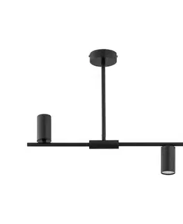 Svietidlá  Luster na tyči URANOS 3xGU10/10W/230V čierny 62535