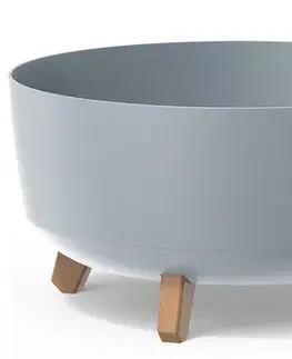 Kvetináče a truhlíky NABBI DGRL400L plastový kvetináč na nožičkách 37,9 cm svetlosivá