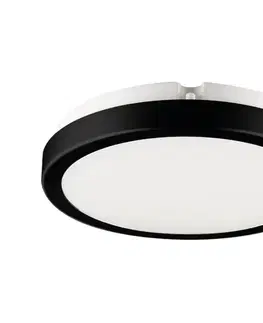Svietidlá  LED Kúpeľňové stropné svietidlo VERA LED/18W/230V 4000K IP65 čierna EKP0471