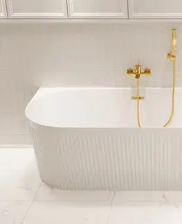 Kúpeľňové batérie INVENA - Vaňová batéria GLAMOUR TREND zlato BW-02-009-V
