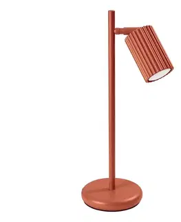 Lampy  SL.1643 - Stolná lampa KARBON 1xGU10/10W/230V červená SL.1643