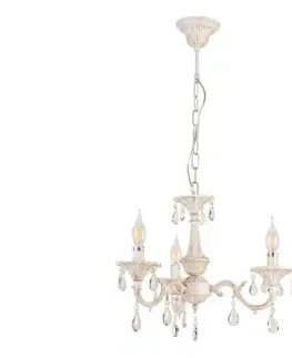 Svietidlá BRILAGI - Luster na reťazi CLASSIC 3xE14/10W/230V krémová/patina bg72841