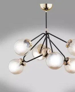 Moderné lampy do obývačky Luster Elba Gold 28256 LW6