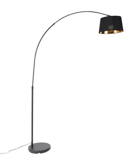 Oblúkové lampy Inteligentná oblúková lampa čierna so zlatom vrátane Wifi A60 - Arc Basic