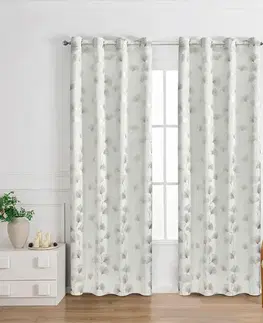 Závesy do spálne Záves Ginko RQ-015/210GSM 140x250 krémový