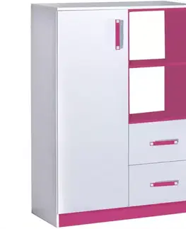 Komody do detskej izby Komoda NR-6 Trafiko 90 ružové