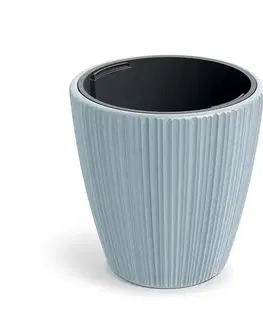Kvetináče a truhlíky DBOR240-443U plastový kvetináč 23,9 cm svetlosivá