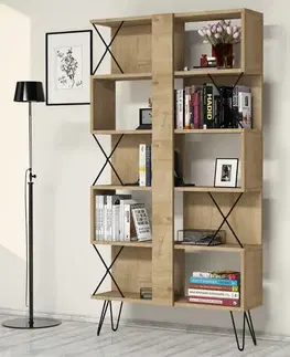 Knižnice Knižnica Extra - Oak