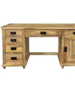 Písacie a pracovné stoly Písací stôl Devi 160x80x76 indický masív mango