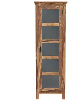 Príborníky Vitrína Rami 60x180x45 indický masív palisander