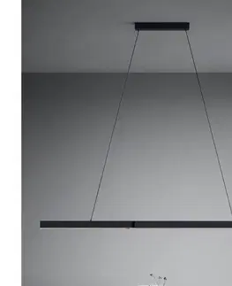 Svietidlá Eglo 390368 - LED Stmievateľný luster na lanku MONTEBUONO LED/20W/230V 3000K čierna 390368