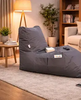 Záhradný nábytok Sedací vak Daybed, tmavošedý
