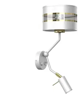 Svietidlá  Nástenná lampička ULTIMO 1xE27/40W/230V + 1xGU10/MR11/7W biela MLP7346