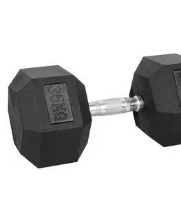 Činky Šesťhranná činka inSPORTline Hexsteel 35 kg