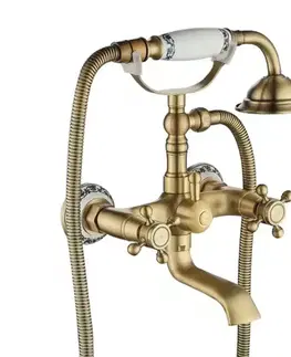 Vaňové batérie Vaňová batéria Rea Rustico zlatá antická