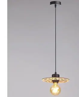 Svietidlá HEXE Luster na lanku FALCO 1xE27/60W/230V pr. 20 cm béžová 0702