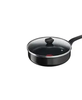 Panvice Tefal Simply Clean Red hlboká panvica + pokrievka 24 cm B5673253