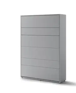 Postele Dig-net nábytok Sklápacia posteľ Lenart BED CONCEPT BC-01 sivá | 140 x 200 cm