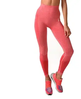 Dámske klasické nohavice Legíny Boco Wear Raspberry Melange Push Up ružová - XS/S