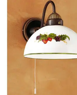 Svietidlá Kolarz 731.61.121 - Nástenná lampa NONNA 1xE27/75W/230V víno/jahody 731.61.121
