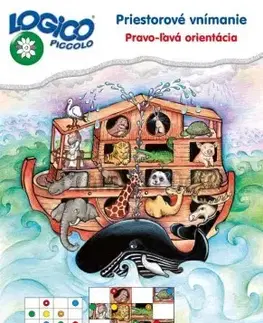 Príprava do školy, pracovné zošity Logico Piccolo Priestorové vnímanie - Pravo-ľavá orientácia