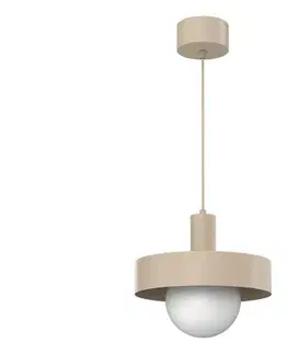 Svietidlá  Luster na lanku CANAN 1xE27/15W/230V priemer 29 cm béžový 4017
