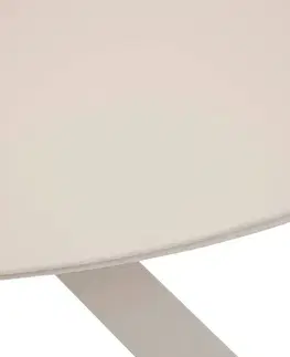 Stolčeky Hliníkový jedálenský stôl ORIENT ø 130 cm (ivory)