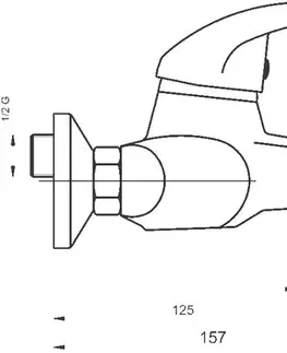 Kúpeľňové batérie NOVASERVIS - Vaňová batéria bez príslušenstva 150 mm Titania Lux chróm 91020/1,0