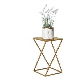 Stojany na kvetiny HowHomely Stojan na kvety 40x24 cm zlatá 10-1365-1-40-zloty