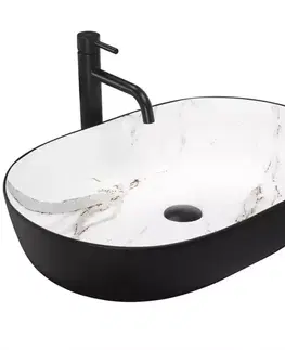 Sanitárna keramika Umývadlo na dosku Cleo 61 Black/Aiax Matt