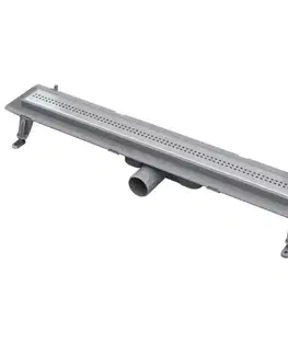 Sprchové kúty Odtokový žľab Cubik Abs+Inox 900