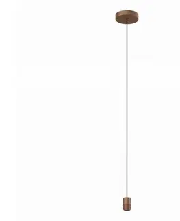 Predlžovacie káble Eglo 300172 - Napájací kábel CURITIBA 1xE27/40W/230V hnedý 300172