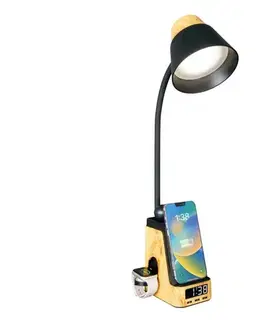 Lampy  09000L - LED+CCT stmievateľná stolná lampa s bezdrôtovým nabíjaním Qi IDEAL LED/8W/230V béžová 09000L