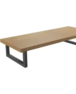 Kúpeľňový nábytok CERANO - Doska pod umývadlo Navira Pro + podperná konzola - dub medový - 70x46x3,6 CER-6061220
