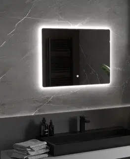 Kúpeľňové zrkadlá MEXEN - Sun zrkadlo s osvetlením 80 x 60, LED 6000K, 9807-080-060-611-00