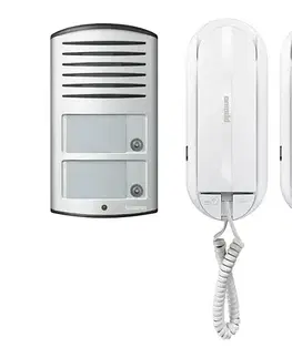 Predlžovacie káble Bticino 366821 - Domový zvonček pre 2 byty + vstupný panel LINEA 2000 IP54 366821