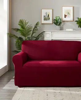Prehozy 4Home Napínací poťah na kreslo Magic clean červená, 75 - 95 cm