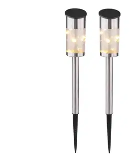 Záhradné lampy Globo 33799-2 - SADA 2x Solárna lampa 10xLED/0,06W/1,2V IP44 33799-2