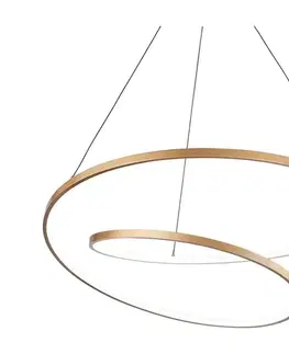 Svietidlá Ideal Lux - stmievateľný LED luster na lanku OZ LED/48W/230V pr. 60cm CRI 90 zlatý 304564