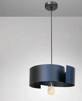 Lampy nad stôl do jedálne Závesné svietidlo Twist 2705/Z-B-1 Čierna Lw1