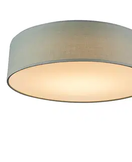 Stropné osvetlenie Stropné svietidlo zelené 40 cm vrátane LED - Drum LED