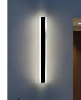Svietidlá  LED vonkajšie nástenné svietidlo MIRANA S LED/12W/230V 4000K IP44 60 cm čierna 004718